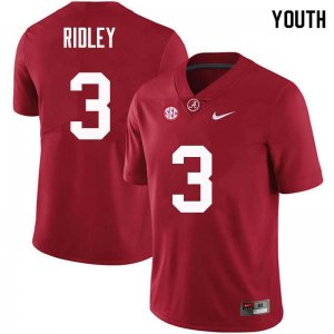 NCAA Youth Alabama Crimson Tide #3 Calvin Ridley Stitched College Nike Authentic Crimson Football Jersey PB17A15RG